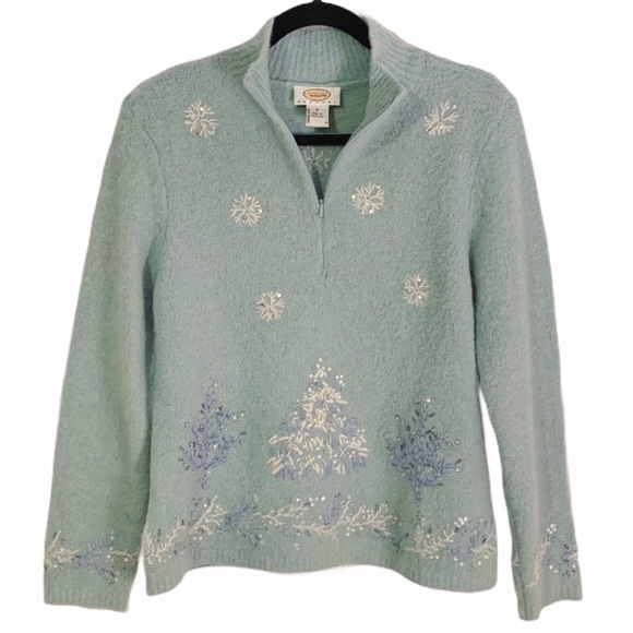 Talbots | Embellished Wool Blend Sweater - Picture 2 of 6